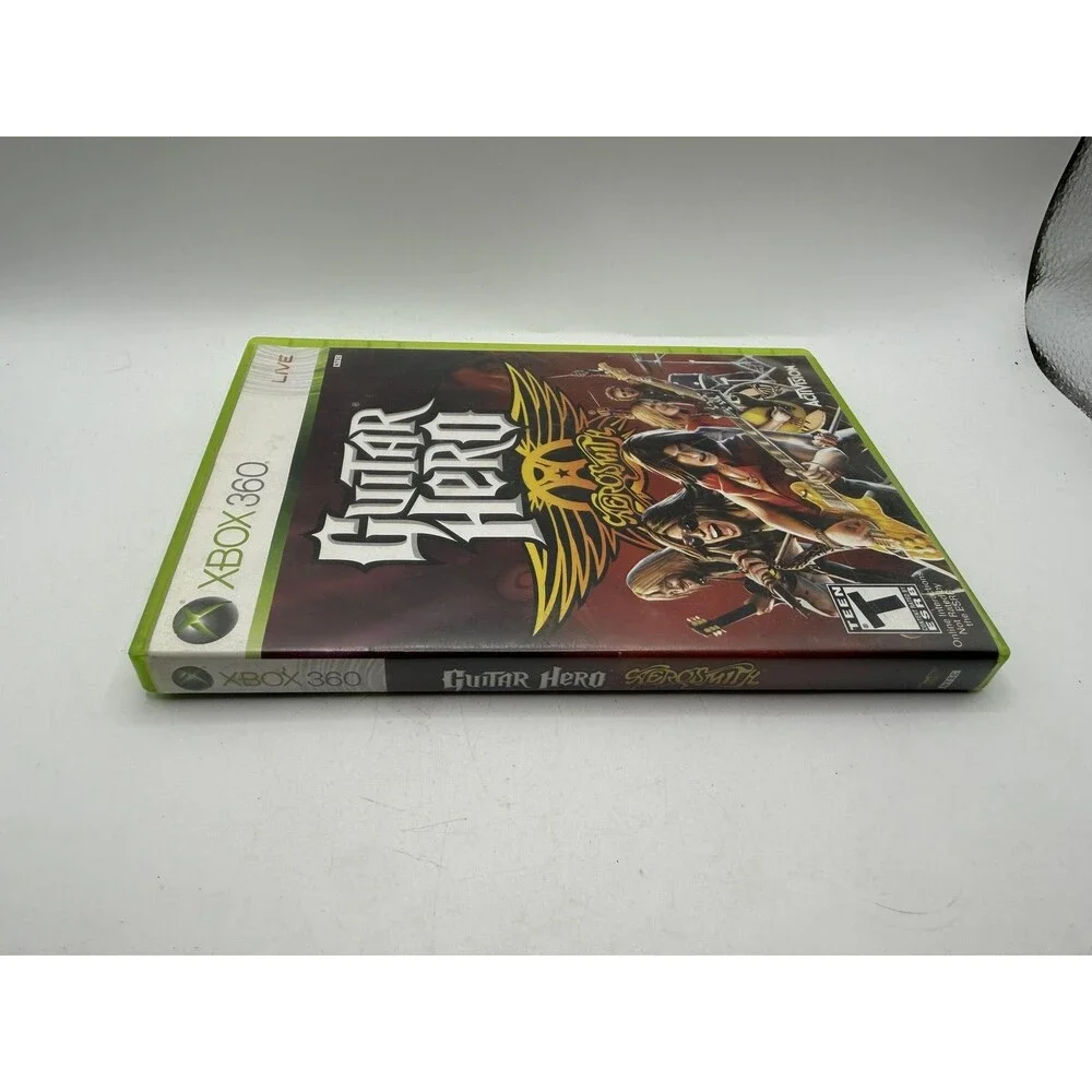 Guitar Hero Aerosmith Xbox 360 Game CIB with TOUR BOOK